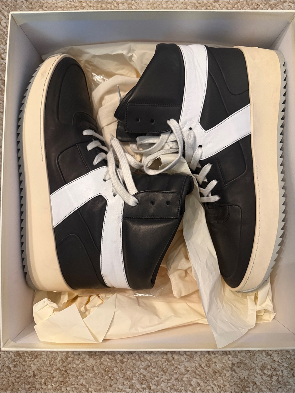 Fear of God Black & White High-Top Sneakers